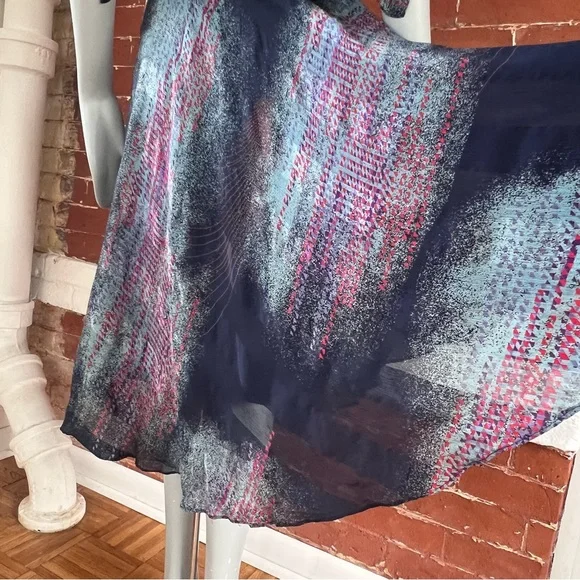 Vintage The Silk Farm 80’s Silk Midi Dress - Picture 5 of 16